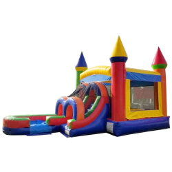 inflatable bounce house water slide kids rainbow2 1745893109 Kids Rainbow Castle Dry
